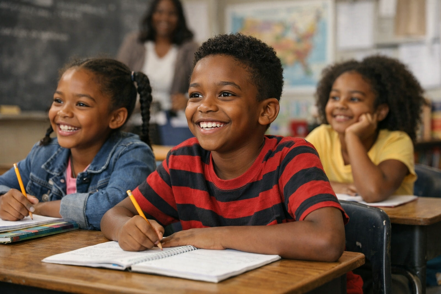 Children in classroom